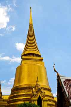 泰国曼谷雨寺庙摘要交叉颜色计划