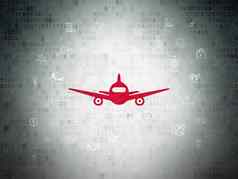 旅行概念飞机数字纸背景