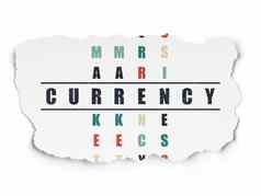 货币概念货币填字游戏谜题