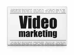广告概念报纸标题视频市场营销