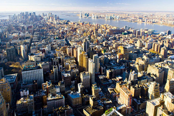 视图曼哈顿帝国状态建筑纽约城市