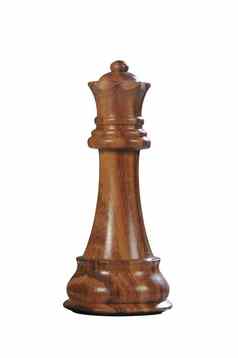 木国际象棋女王黑色的