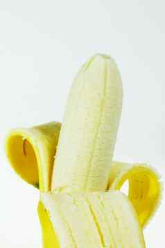 香蕉皮孤立的白色背景