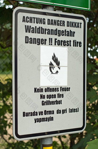 危险森林火