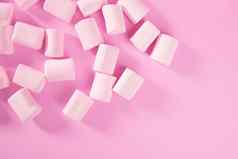 糖果粉红色的棉花糖糖果模式纹理