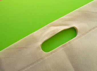 平躺复制空间软可重用的<strong>环保</strong>袋塑料袋自然保护概念地球一天