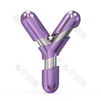 紫色的宝石金属核<strong>心字体</strong>。信