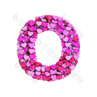 情人节信大写字母的粉红色的心字体。爱激情婚礼概念