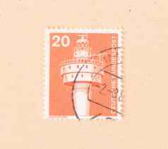德国约邮票印刷德国显示通讯员。