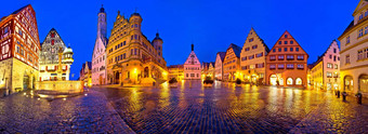 主要广场市场市场广场中世纪的德国拖