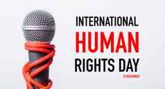 绳子麦克风国际人类权利一天十日