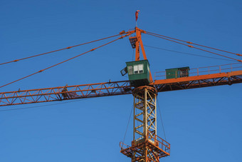 塔起重机蓝色的天空建设网站建筑多存储建筑类型结构
