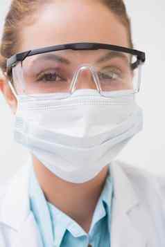 牙医外科手术面具保护眼镜