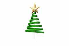 绿色圣诞节树螺旋设计