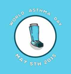世界哮喘一天向量
