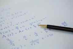 笔表纸数学公式