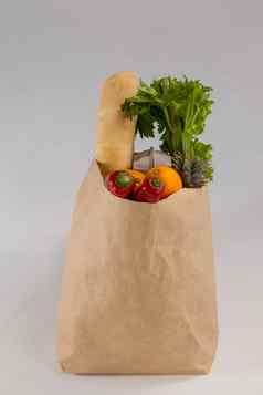 水果蔬菜棕色（的）杂货店袋