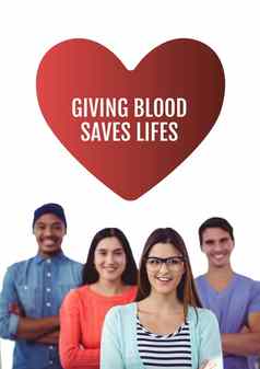 集团人血捐赠概念
