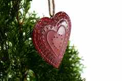 心形状圣诞节装饰挂圣诞节树