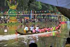 船比赛柬埔寨水节日