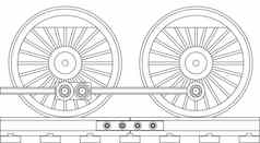 蒸汽火车轮子