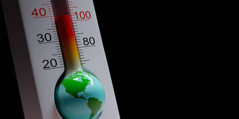 地球温度计全球流感大流行概念