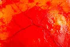 图像blood-colored液体混合有机液体