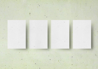 业务卡模型模板日本绿色变形纸巴克