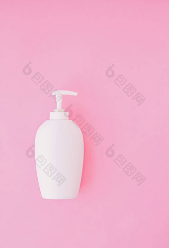 瓶抗菌液体肥皂手洗手液粉红色的