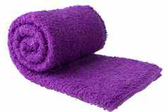 紫色的毛巾