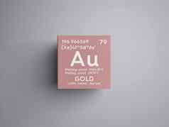 黄金金过渡金属化学元素mendeleev的