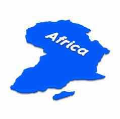 地图非洲等角插图