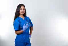 女护士蓝色的实习医生风云持有注射器