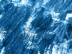 摘要经典蓝色的丙烯酸污渍混乱的刷中风变形艺术背景