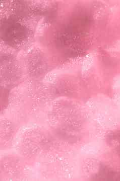 粉红色的泡沫塑料纹理摘要聚苯乙烯泡沫塑料背景宏特写镜头