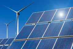 权力植物可再生太阳能能源太阳风turbi