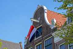 中世纪的外墙prinsengracht阿姆斯特丹荷兰