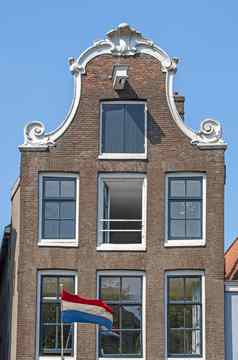 中世纪的外墙prinsengracht阿姆斯特丹荷兰