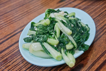 新鲜的中国人小卷心菜<strong>白菜</strong>总和搅拌炸vegatable