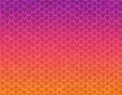 紫罗兰色的粉红色的橙色梯度蛇皮肤模式锋利的规模