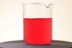 红色的液体玻璃玻璃化学实验