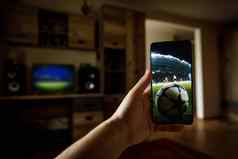 看足球游戏首页智能手机广播足球体育场