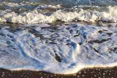 美丽的视图桑迪海滩波罗的海海阳光明媚的一天