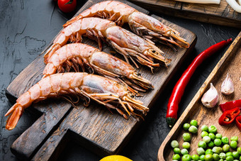 集王虾成分西班牙海鲜<strong>饭</strong>黑色的变形背景