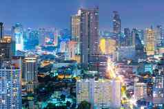城市景观视图曼谷业务建筑业务区曼谷泰国曼谷资本泰国曼谷填充城市泰国