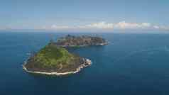 岩石岛屿海菲律宾两个姐妹