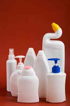 形状空白白色塑料瓶肥皂产品