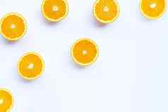 高维生素多汁的甜蜜的新鲜的橙色水果白色