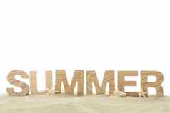 海星海贝登记夏天清晰的海沙子快乐假期