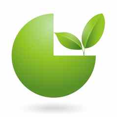 绿色树叶生态自然元素插图